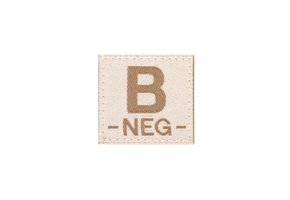 B NEG Bloodgroup Patch (Desert)