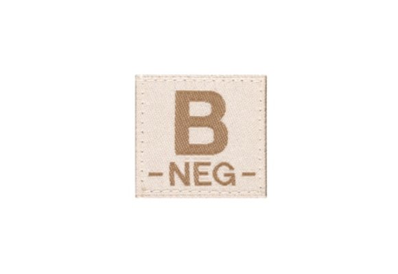 B NEG Bloodgroup Patch (Desert)