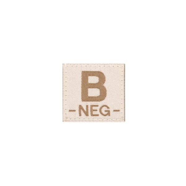 B NEG Bloodgroup Patch (Desert)