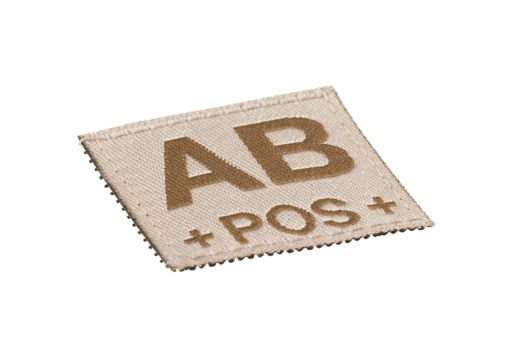 AB POS Bloodgroup Patch (Desert)