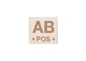 AB POS Bloodgroup Patch (Desert)