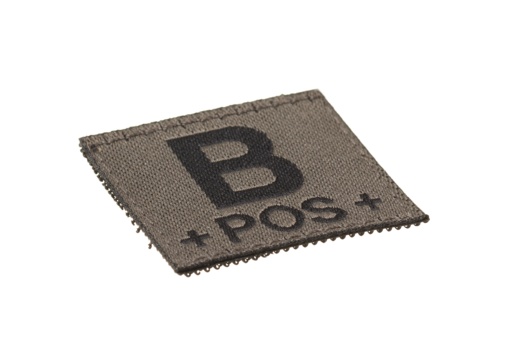 B POS Bloodgroup Patch (RAL7013)