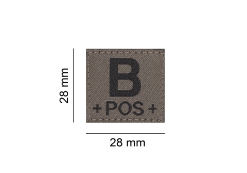 B POS Bloodgroup Patch (RAL7013)