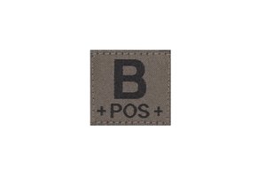B POS Bloodgroup Patch (RAL7013)