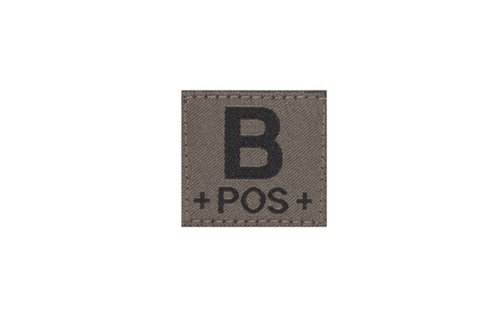 B POS Bloodgroup Patch (RAL7013)