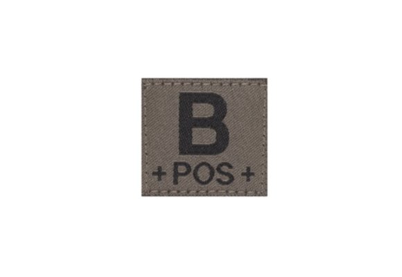 B POS Bloodgroup Patch (RAL7013)