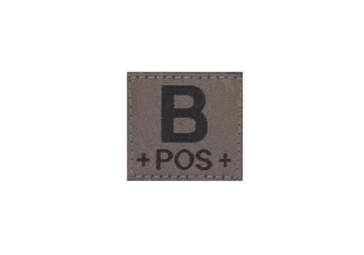 B POS Bloodgroup Patch (RAL7013)