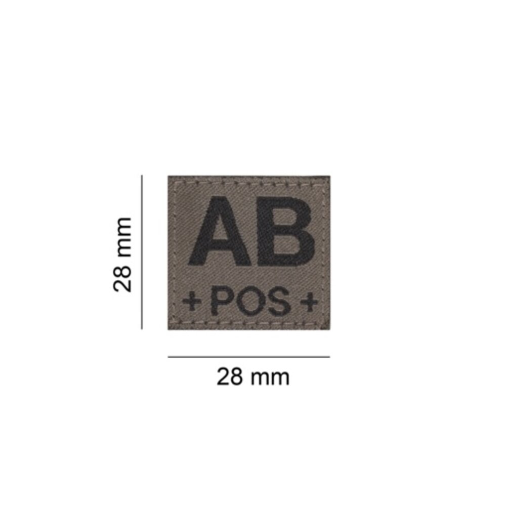 AB POS Bloodgroup Patch (RAL7013)