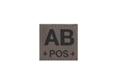 AB POS Bloodgroup Patch (RAL7013)