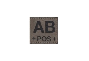 AB POS Bloodgroup Patch (RAL7013)