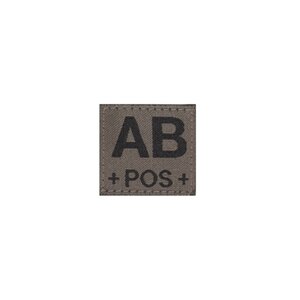 AB POS Bloodgroup Patch (RAL7013)