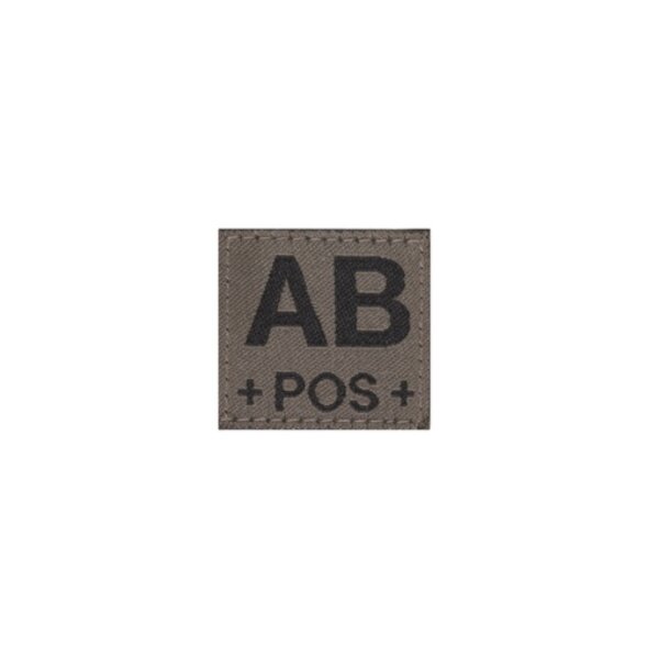 AB POS Bloodgroup Patch (RAL7013)