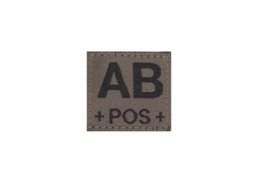 AB POS Bloodgroup Patch (RAL7013)