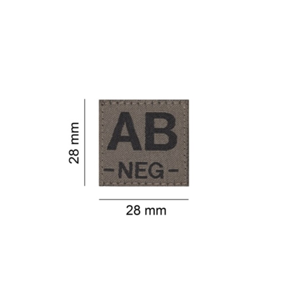 AB NEG Bloodgroup Patch (RAL7013)
