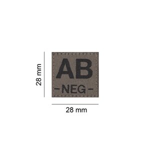 AB NEG Bloodgroup Patch (RAL7013)
