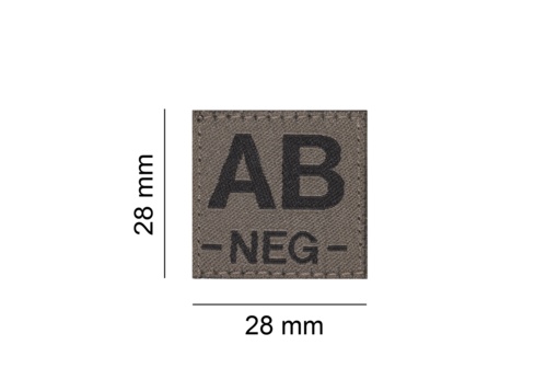 AB NEG Bloodgroup Patch (RAL7013)