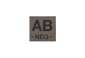 AB NEG Bloodgroup Patch (RAL7013)