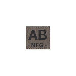 AB NEG Bloodgroup Patch (RAL7013)