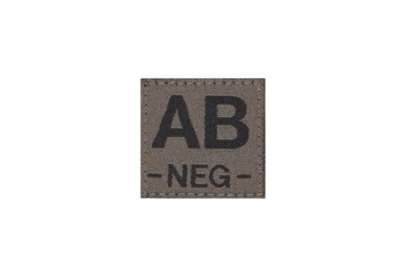 AB NEG Bloodgroup Patch (RAL7013)