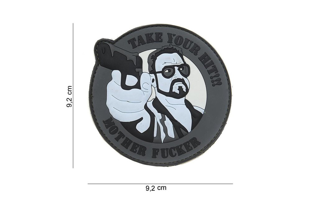 Take Your Hit PVC Patch (Grey)