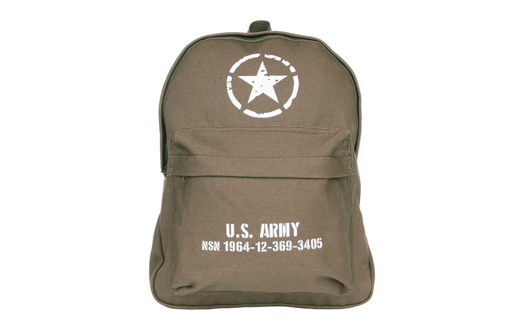 Kids Backpack (US Army) (Black)