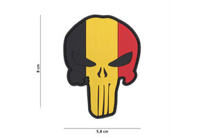 Punisher Belgium Flag PVC Patch