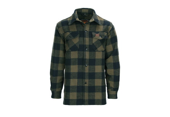 Flanel Houthakkers Hemd (Black/Olive)