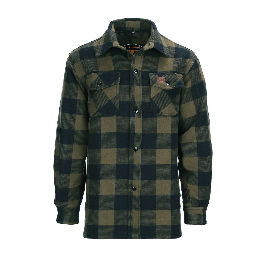 Flanel Houthakkers Hemd (Black/Olive)