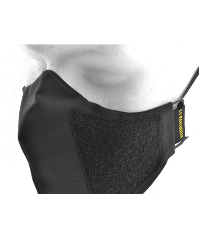 Face Mask With Velcro (Black)