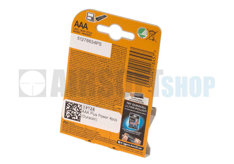 LR03 / AAA Alkaline Plus Batterij (4Pcs)