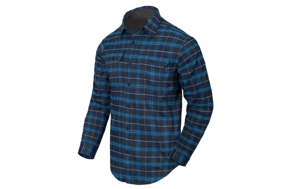 GreyMan Shirt (Blue Stonework Plaid)