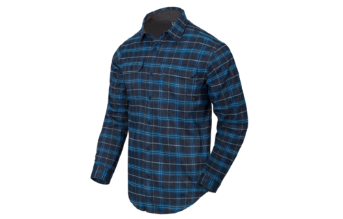 GreyMan Shirt (Blue Stonework Plaid)