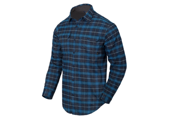GreyMan Shirt (Blue Stonework Plaid)