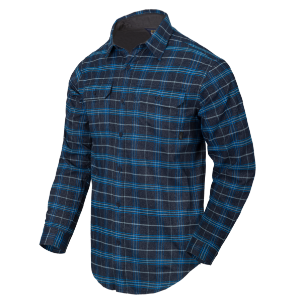 GreyMan Shirt (Blue Stonework Plaid)