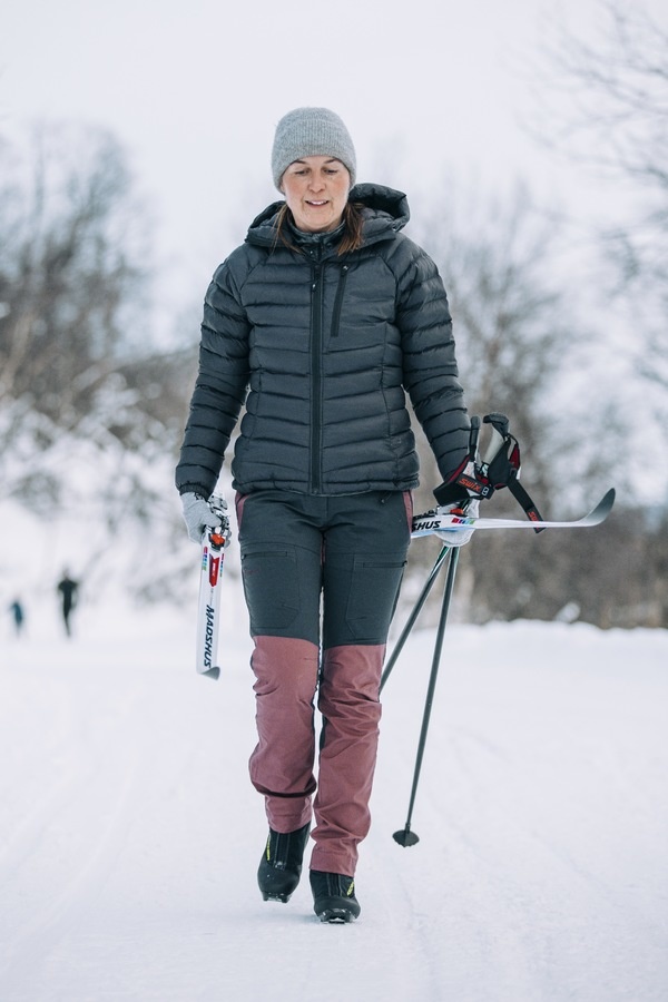 Dames Finnveden Hybrid Broek (Roze Bruin/Antraciet)
