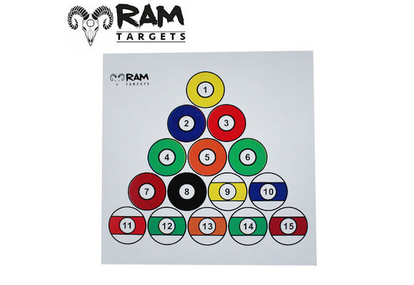 Schietkaarten 14x14cm (Pool)