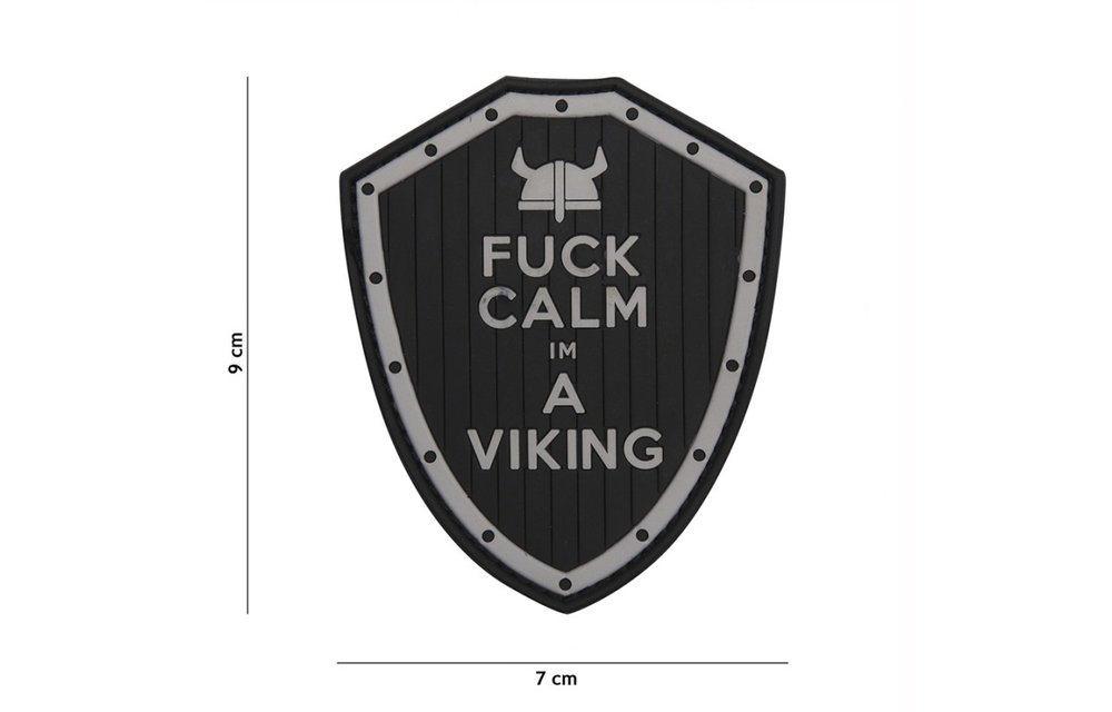 Fuck Calm Viking PVC Patch (Black)