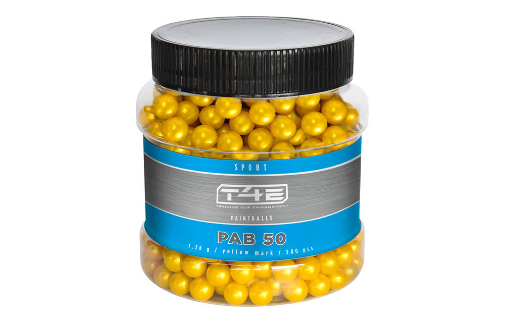 T4E .50 Sport PAB Paintball Marking 500rds (Yellow)