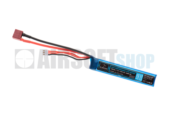 Batterie Lipo 7.4V 1300Mah 25C type stick AK Dean