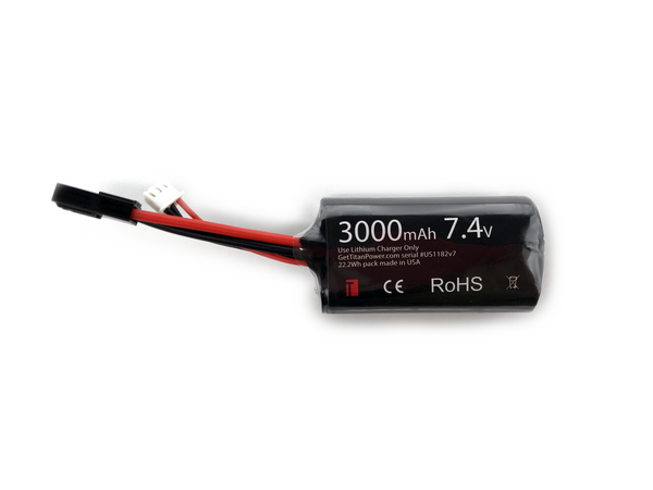 7.4V 3000mAh Li-Ion Battery (Mini Type - Tamiya)