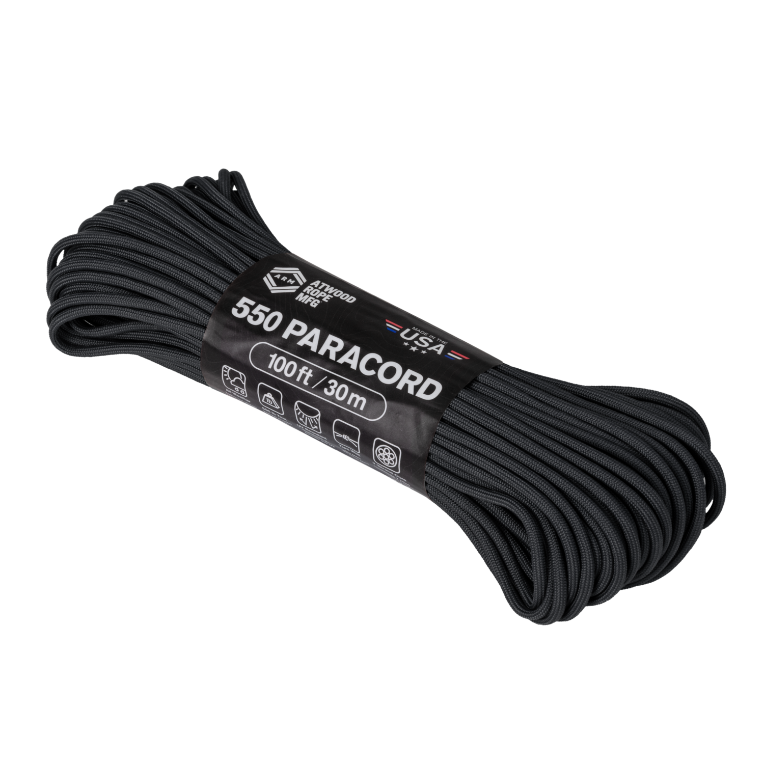 550 Paracord 30m (Black)