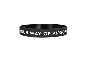 Silicone Wrist Band  Your Way of Airsoft (Black)