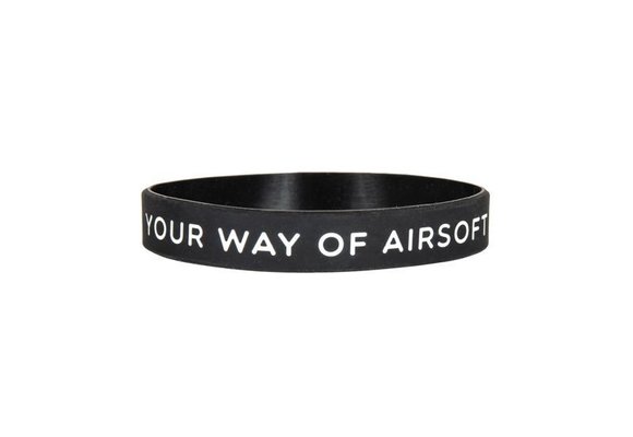 Silicone Wrist Band  Your Way of Airsoft (Black)