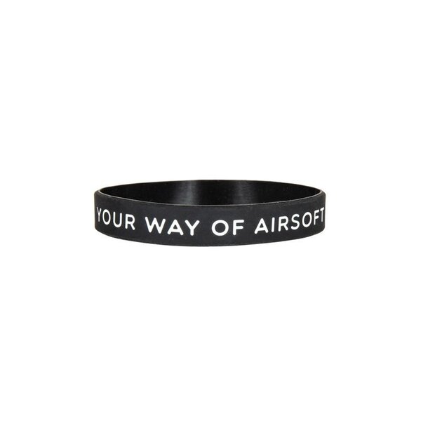 Silicone Wrist Band  Your Way of Airsoft (Black)
