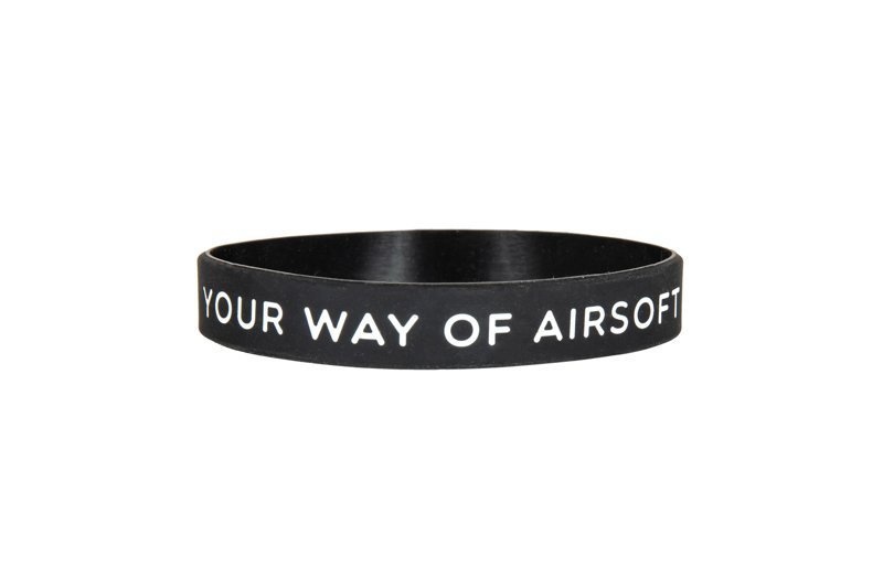Silicone Wrist Band  Your Way of Airsoft (Black)