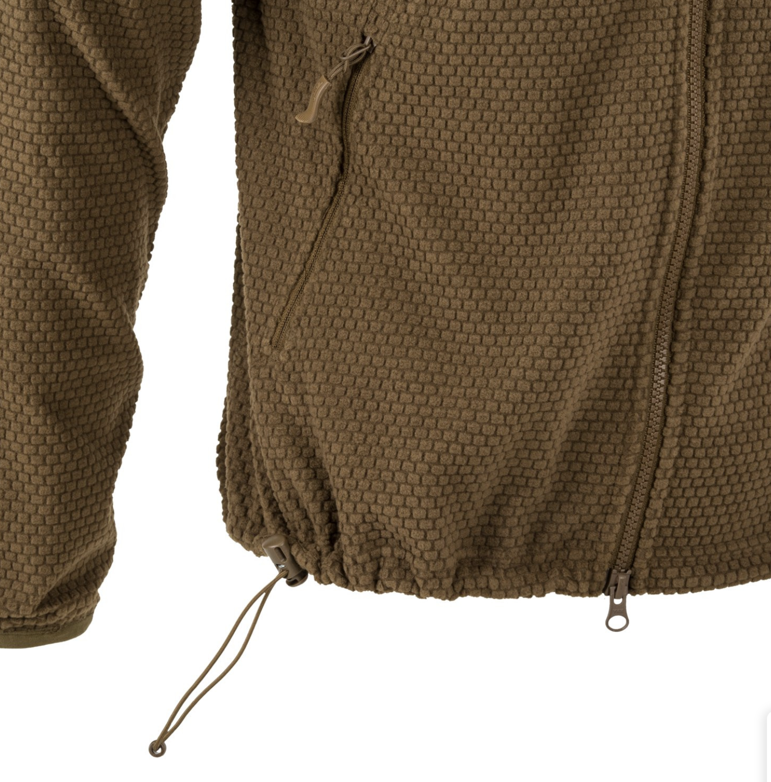 Alpha Hoodie Jacket (Grid Fleece) (Shadow Grey)