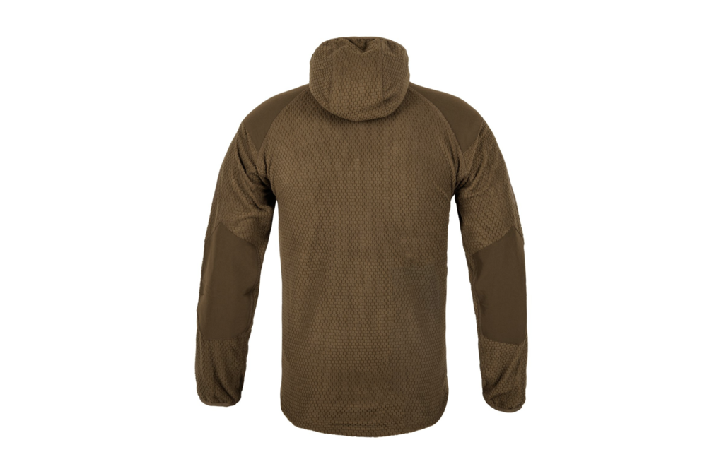 Alpha Hoodie Jacket (Grid Fleece) (Shadow Grey)