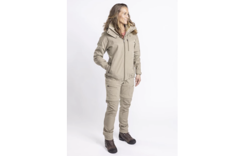 Dames Finnveden Hybrid Jas (Licht Khaki)