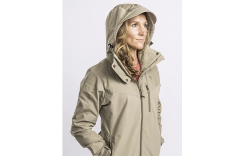 Dames Finnveden Hybrid Jas (Licht Khaki)