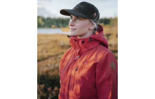 Dames Finnveden Hybrid Jas (Rood)